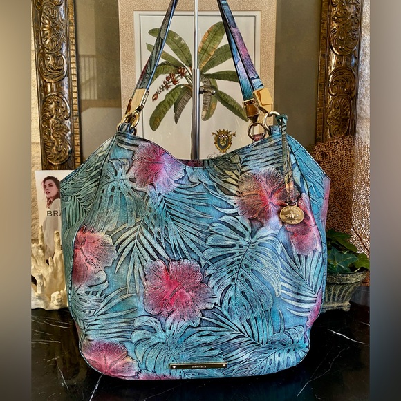 🌺 ▪️🌿Brahmin GREEN SOLANDRA MARIANNA🌿▪️🌺 - Picture 3 of 13